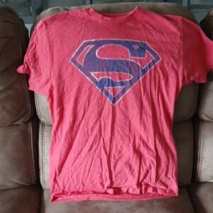 Superman DC Comics Mens Medium Red T-Shirt
